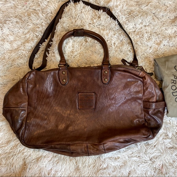 NWT Campomaggi Italian leather weekender bag - Picture 4 of 12
